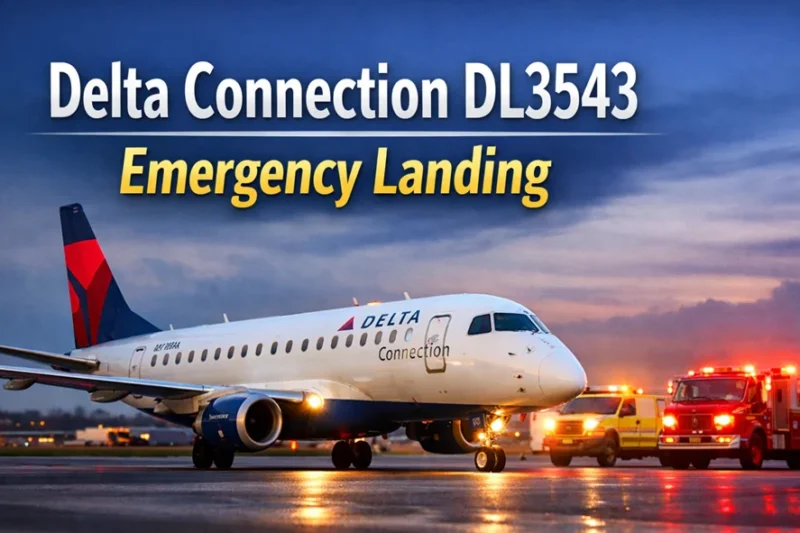 delta connection dl3543 emergency landing